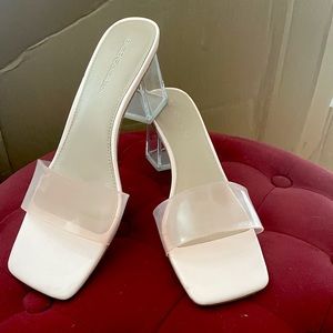 BCBGeneration Luckee Block Heel Slide Sandal